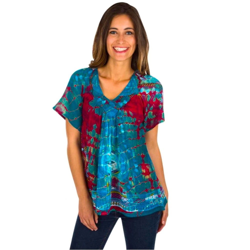GreaterGood tie-dye spirit top